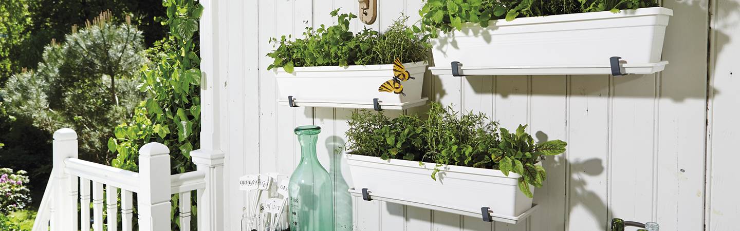 green basics balkonkastenhalter metall anthrazit